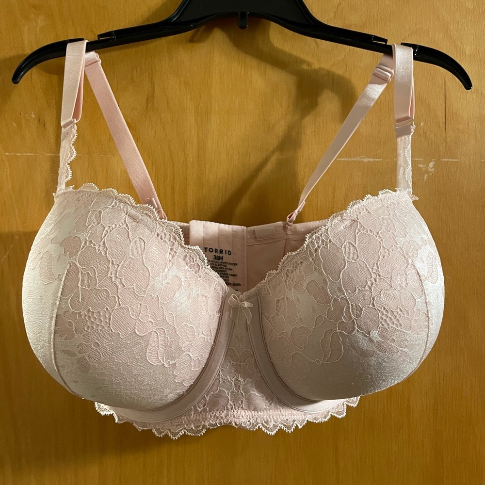 Torrid lace trimmed bra